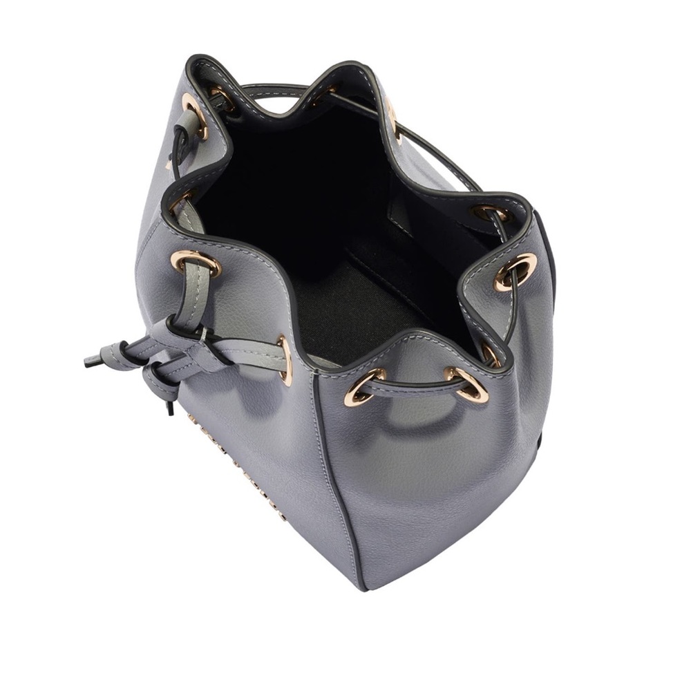 Marc Jacobs Grey Leather Drawstring Bucket Bag - Picture 2 of 14
